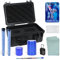 ANSIFY Geruchsdichte Aufbewahrungsbox, ABS-Kunststoff-Aufbewahrungsbehälter mit Schloss, tragbare, wasserdichte Box, geruchsdichte Box, geeignet für Reisen, Zuhause, Camping (blau)
