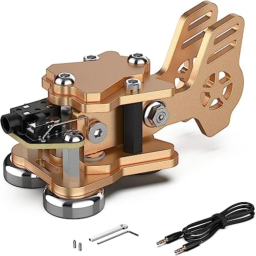 Putikeeg CW Morse Taste, Telegrafen Taste, Amateurfunk CW Taster, Morse Code geraet, Telegrammtastatur, Morsecode Sender, ham Radio Morsecode Sender (Gold)
