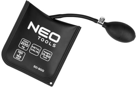 NEO TOOLS Hebekissen Montagekissen Luftkissen von 200KG Pro, Luftkissenheber Fenstermontage für die Tür und Fenster Montage Tragendes Gewicht von Hebekissen, Air Pump Wedge Luftkeil