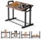 MEWOOFUN Gamelle surélevée pour chiens de grande et moyenne taille - 4 hauteurs réglables - Gamelles surélevées en bois robuste avec 2 gamelles en acier inoxydable de 1200 ml (taille XL)