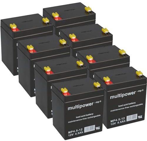 Ersatzakku für Dell DLA3000RMI2U Markenakku 8 x 12v 4,5Ah AGM MP