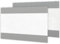Outsunny 2 Pack Pergola Gazebo Side Panels with Large Window, for 3(m) Long Garden Pergola, 3x2m Gazebo Side Curtains Replacement, Grey