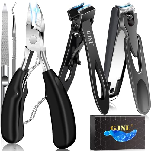 Coupe Ongles Pied pour Ongles épais – Large ouverture de la mâchoire Professionnel pince à ongles pour ongles incarnés épais, Nail clippers tranchant et robuste pour hommes seniors