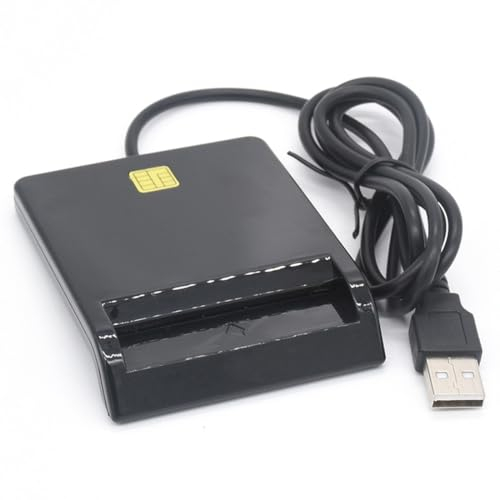 RIIPOO DOD Military USB Common Access CAC Smart Card Reader Compatible with Mac OS, Windows, Linux, [Don't Support VA PIV Card]