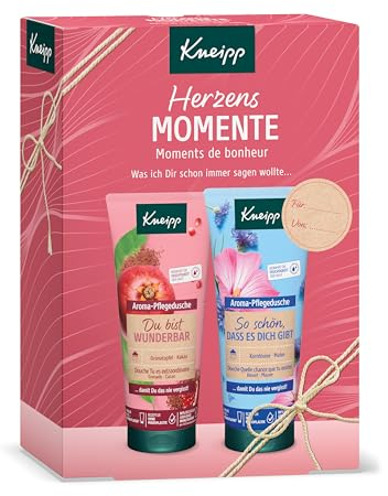 Kneipp Kneipp Coffret cadeau « Herzensmomente » - Coffret cadeau avec 2 douches de soin aromatiques en taille originale de Kneipp - Offrez des moments de bien-être nourrissants à vos proches - 2 x 200