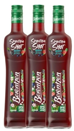 3 Flaschen Berentzen Smoothie Berry Kiss a 500ml 15% Vol. + Space Riegel 45g von Onlineshop Bormann