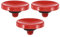 PATIKIL Camera Shutter Button, 3 Pack Soft Shutter Release Button Pure Copper Camera Button Concave Suitable for Nikon for Fujifilm for Leica DSLR/SLR Camera, Red