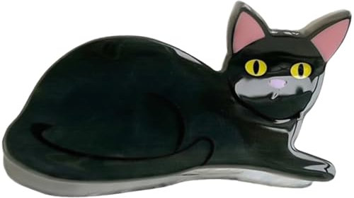 HANGSU Pinza para el pelo con forma de gato, clip antideslizante para mujeres y niñas, regalo para amantes de los gatos (A