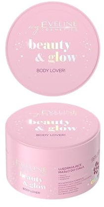 Eveline Cosmetics Beauty & Glow Straffende Körperbutter mit Multivitamin-Komplex, Orangenbutter und Macadamiaöl - 200ml