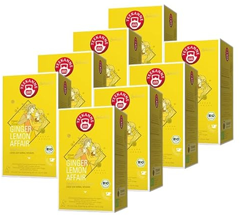 Teekanne Selected Bio Ingwer Zitrone, 25 Luxury Cups | Bio-Kräutertee mit Zitronengeschmack | Hochwertiger Ingwer-Zitronentee | Vegan & Nachhaltig | (8)