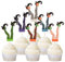 Blumomon 24 Stück Halloween Cupcake Dekorationen Hexenbein Füße Cupcake Toppers Witch Boot Kuchen Deko Happy Halloween Anforderungen Für Halloween Theme Geburtstagsparty Gefälligkeiten Zubehör