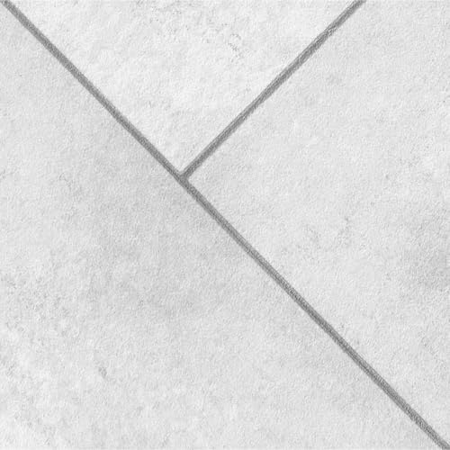 Grey Modern Tile Effect Anti-Slip Vinyl Flooring for Kitchen, Bathroom, & Living Room, 2.8mm Thick Cushion Backed Vinyl Sheet, 5 Years Warranty-2 X 2 mt