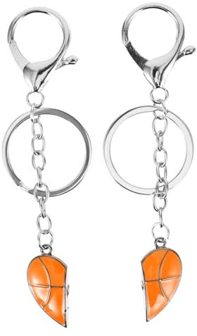 SUPVOX 1 Jeu porte-clés basket cotillons ballon de basket basketball décoratif pendentif basket cerceaux chaîne de basket ornement de basket-ball de basket mini-porte-clés alliage