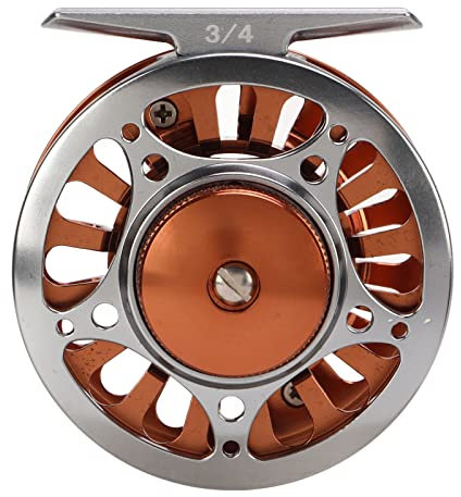 Fliegenfischerrolle, Effizientes Bremsen, 3 Lager, 2 Farbanpassung, CNC-Bearbeitung, 3/4-Fliegenrolle für Outdoor-Angeln, die die Kraft und Kontrolle Beim Aufrollen Bietet