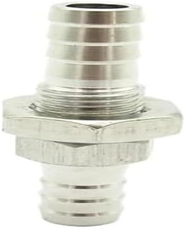RSRSR 1PC 4mm-19mm Portagomma Passaparete in Acciaio Inossidabile 304 Tubo Spinato Raccordo Accoppiatore Adattatore del Connettore for Applicazioni di Aria, Acqua, Carburante e Olio(3-6mm)