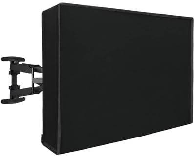 G TALECO GEAR TV Abdeckung für 40-42 Zoll TV, 107 x 68 x 12cm Fernseher Bildschirmschutz Abdeckung Außenbereich，Wasserdicht Staubschutz Abdeckhaube Schutzhülle für Outdoor Fernseher - Schwarz
