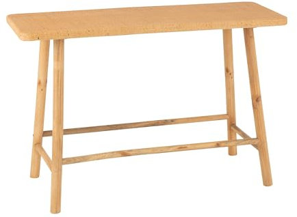 J-Line Console rectangulaire en rotin / bois de sapin naturel