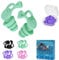 Tappi Orecchie Piscina Adulti, 4 Paia Silicone Impermeabili e Riutilizzabili, per Doccia, Nuoto, Surf, Snorkeling - Ideali per Adulti e Ragazzi 14+ (Nero, Grigio, Blu, Arancione, 14+)