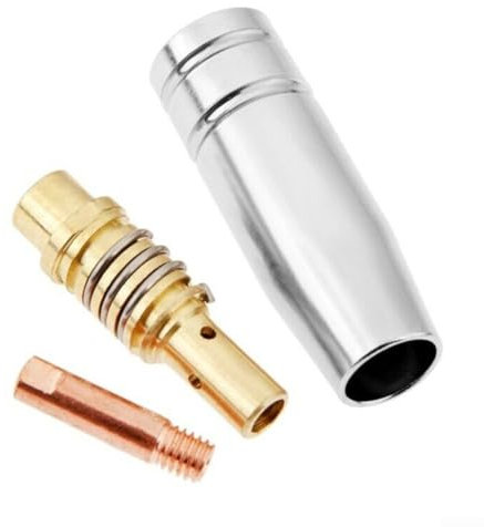 3 piezas para boquilla de soldador MIG y punta de contacto combinación 15AK accesorios de antorcha para soldadura de precisión (0,9 mm)