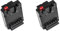 Toolvvik 2X Batterie V-Lock à en V vers NP-F F550 F570 F750 F970 Plaque de Convertisseur de Batterie Factice D-Tap pour Moniteur de LumièRe LED V-Mount