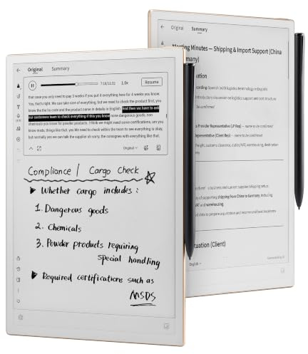 iflytek AINOTE 2, 10.6 Inch E-Ink Tablet, AI Note Taking Tablet with ChatGPT-5, 4.2mm Ultra-Thin Digital Notebook with Voice to Text, 16 Languages Transcript, Written to