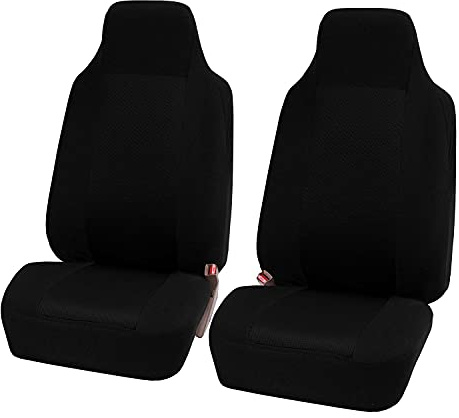 YLINNB Auto Schonbezüge für FIAT Panda/Grande Panda/Panda Hybrid, Auto Schonbezüge Die Vordersitze Stoff Sitzbezüge Komplettset Innenraum Zubehör,Black