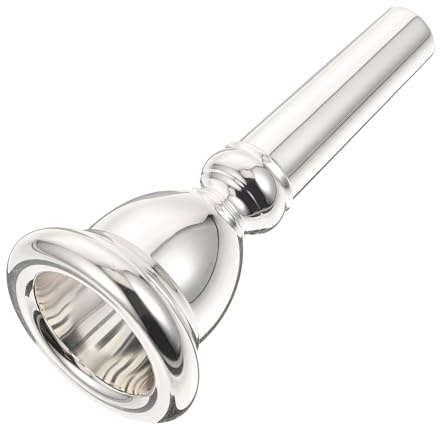 TOPBATHY Ersatzmundstück Langlebiger Glanz aus Kupfer mit Silberner Beschichtung und Eleganter Reicher Klang für Euphonium für Profis und Einsteiger