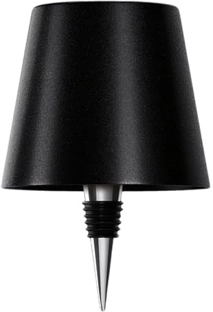 Tomedeks 1 Pezzi Lampada bottiglia ricaricabile, lampada da tavolo senza fili, Ricaricabile, Dimmerabile, Controllo Touch da 3 Modalita Temperatura di Colore, per Soggiorno, Ristorante