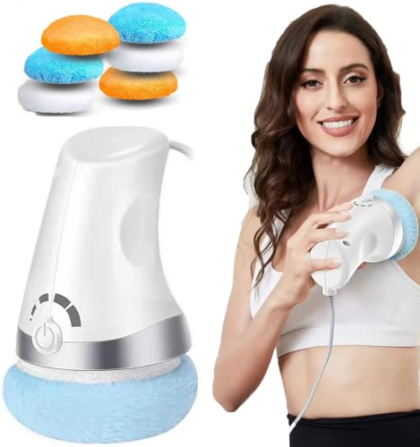 Cellulite Massagegerät Elektrisch, Anti Cellulite Massagegerät für Bauch, Gesäß, Beine, Cellulite-Massage mit 6 Waschbare Pads