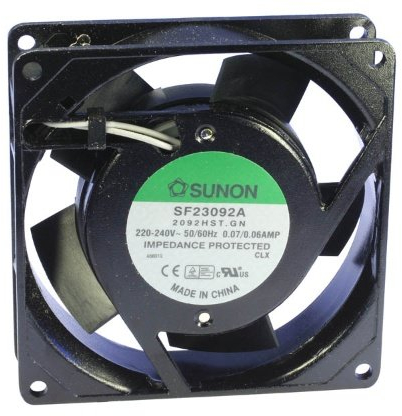Sunon 92x92x25mm Lüfter SF23092A2092HST 230V 2250 U/min Gleitlager