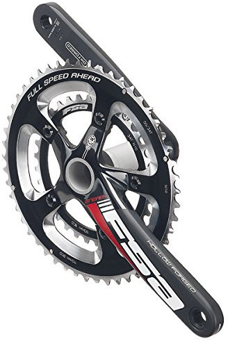 Full Speed Ahead FSA Energy MegaExo Rennrad-Kurbelgarnitur (rotes Logo – 36/46T – 175 mm ME NBD (N-11))