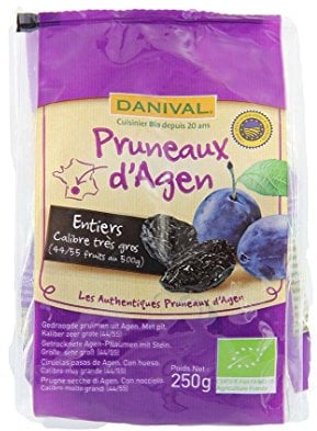 Danival Prugne d'Agen Disidratate Grandi con Nocciolo - 250 g