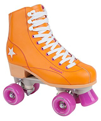 Hudora Disco Rollerskates Unisex Rollschuh, Orange/Lila, 36, 13201