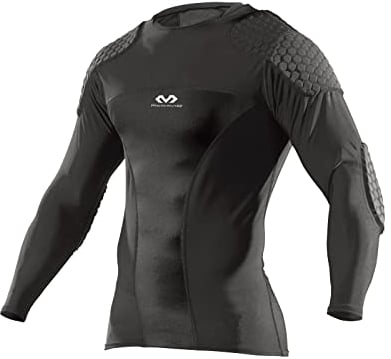 McDavid HEX Torwartshirt Dive Unterziehshirt Torwart, Torhütershirt, Protectionshirt - Undershirt mit Rippenshutz und Ellbogenshutz