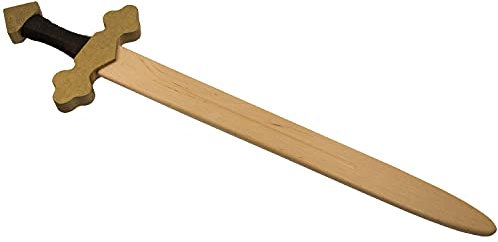 Holzspielerei Ritterschwert Gold