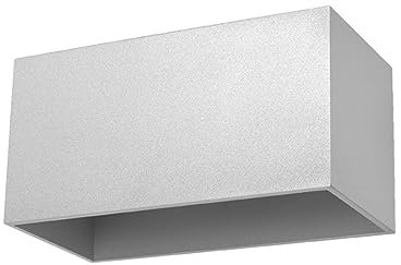 SOLLUX lighting 20 x 10 x 10 Aluminium Wall Lights, Grey