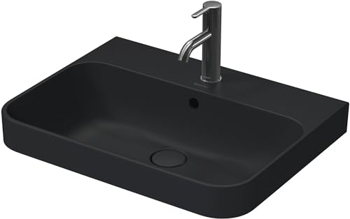 Duravit Aufsatzwaschtisch Happy D.2 Plus 60x46cm, gs, m HL, ÜL, HLB, anthr. m