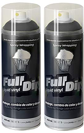 Sophisticauto Full Dip Pack 2 Sprays Vinyl Flüssig Gun Metal Grau matt