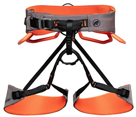 Mammut Damen Comfort Fast Adjust Klettergurt, Shark-Safety orange, S