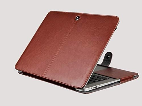 Funda Compatible con MacBook Pro 13 Retina, Premium PU Piel Funda Cover Compatible con MacBook Pro 13 Pulgadas con Pantalla Retina (A1502/A1425, versión 2015/2014/2013/finales de 2012) marrón