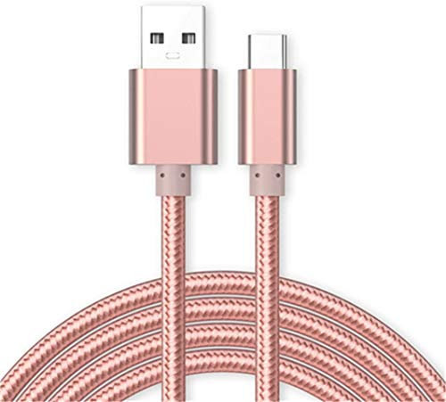 Little Boutik Cable Micro USB Nylon Renforce Longeur 2M Couleur Rose