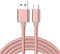 Little Boutik Cable Micro USB Nylon Renforce Longeur 2M Couleur Rose