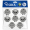 VIOKS Set di 8 rotoli per cestello per lavastoviglie Bosch 00611475 Siemens 611475 Küppersbusch 436718 con porta rotolo per cestello inferiore lavastoviglie