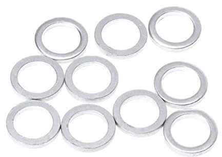 SM SunniMix 10pcs Bike Fahrrad 1mm Dicke Scheibe Spacer 9,8mm Innen Durchmesser für Bike Headset Kettenblatt Kettenblatt