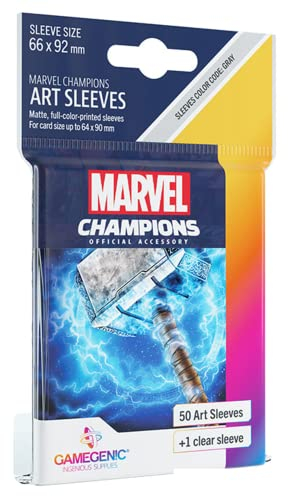 Gamegenic, Marvel Champions Sleeves - Thor, Sleeve Color Code: Gray