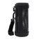 subtel® Lautsprechertasche für JBL Flip 5 Lautsprecher Karabiner Tasche Musikbox Transport Speaker Case Tragetasche Hülle - stoßfest, gepolstert, schwarz