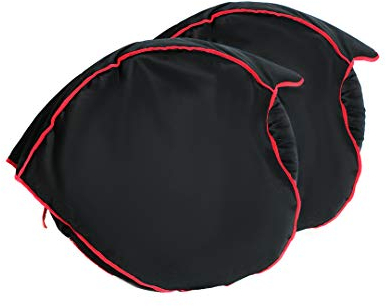 Oldbones Motorcycle Tire Warmer fasten heating Windstopper Tyre Cover Windbreak Tire Cover Case Winter 17 inch in Red