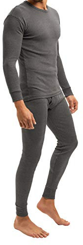 MT Herren Ski- & Thermowäsche Set Light Winter Unterwäsche-Set - Anthrazit 4XL