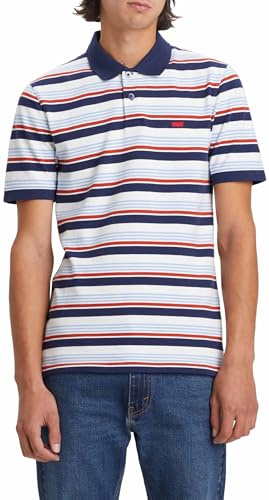 Levi's Men's Slim Housemark Polo Shirt, Eraless Naval Academy, S