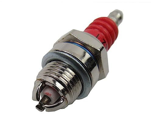 Slakerbe Zündkerzen, Kettensägen-Zündkerze Universal-L7T-Zündkerzen Eisen-Zündkerze Ersatz-Zündkerze Kompatibel mit 2-Takt-Rasenmähern